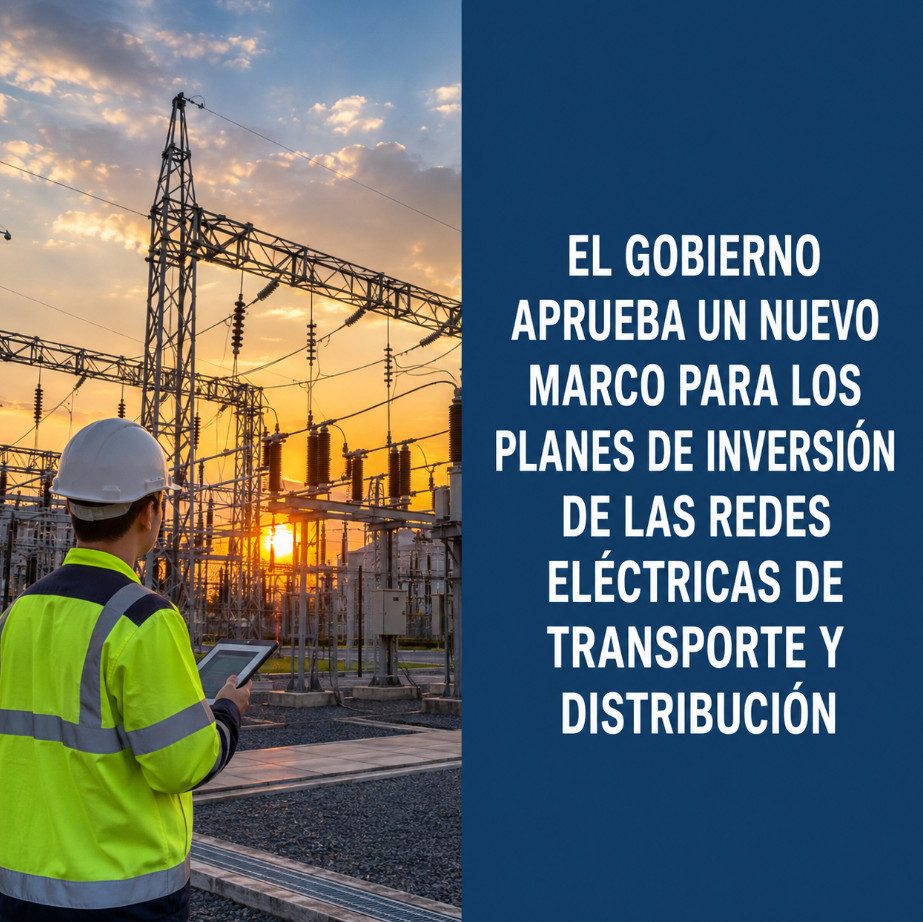 EL GOBIERNO APRUEBA UN NUEVO MARCO PARA LOS PLANES DE INVERSIÓN DE LAS REDES ELÉCTRICAS DE TRANSPORTE Y DISTRIBUCIÓN