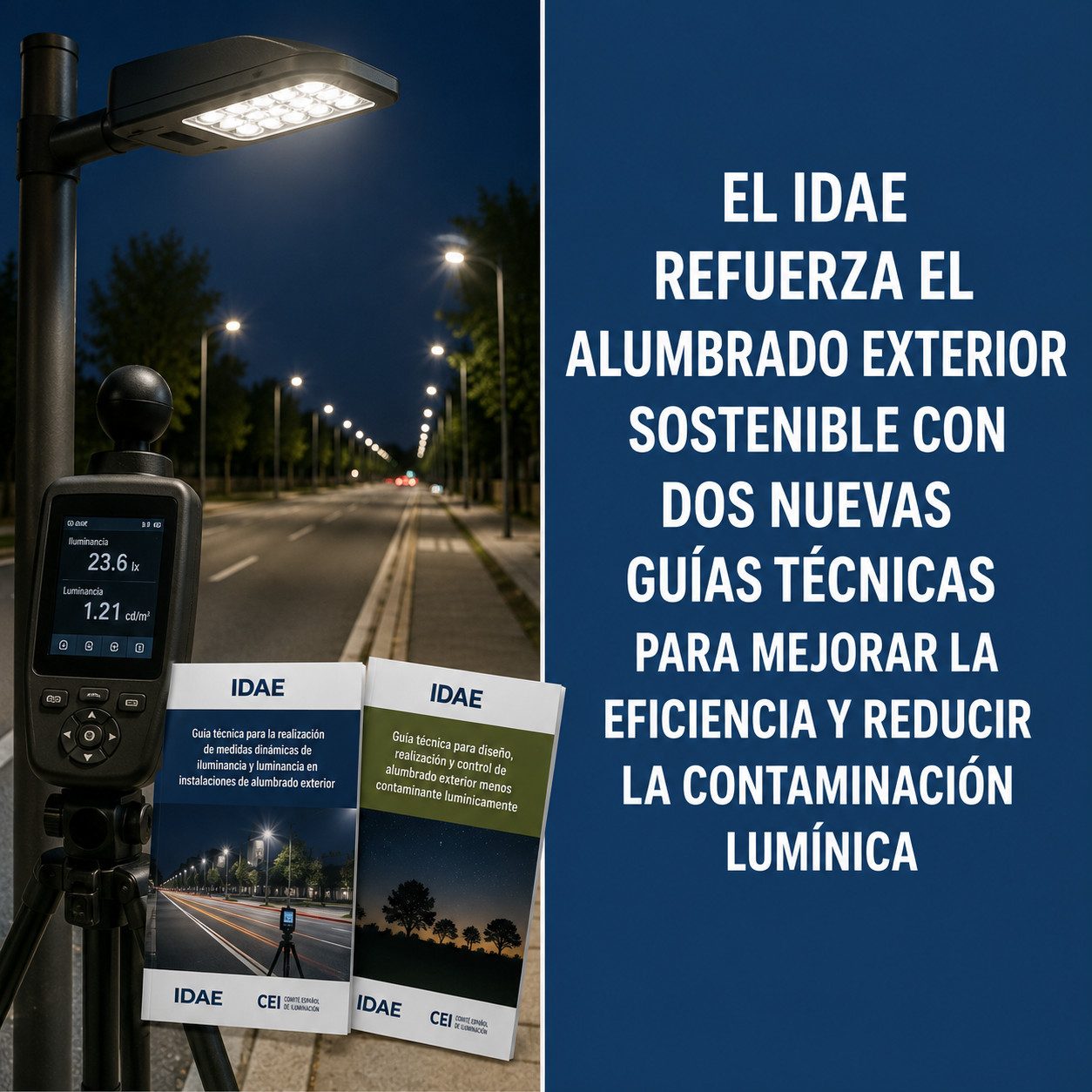 EL IDAE REFUERZA EL ALUMBRADO EXTERIOR SOSTENIBLE CON DOS NUEVAS GUÍAS TÉCNICAS PARA MEJORAR LA EFICIENCIA Y REDUCIR LA CONTAMINACIÓN LUMÍNICA